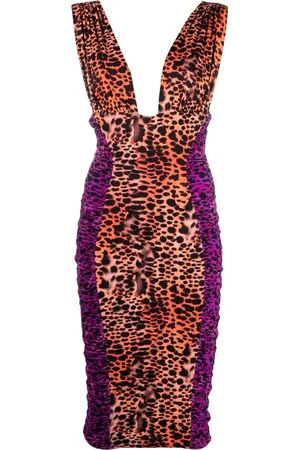 Roberto Cavalli Leopard-print dress