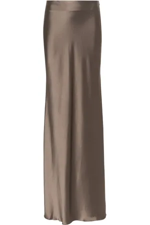 Nanushka Fea satin-finish maxi skirt