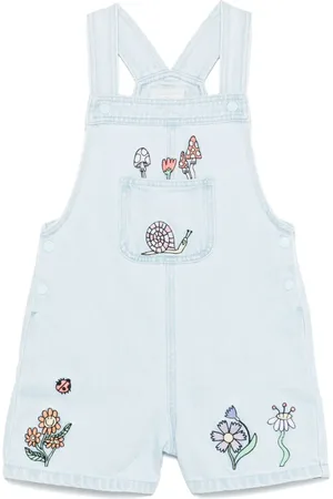 Stella McCartney Embroidered-motif dungarees