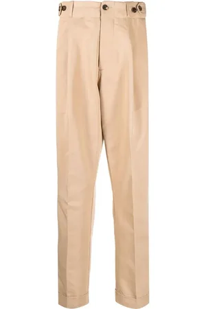 Roberto Cavalli Pleat-detail straight-leg trousers