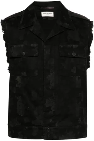 Saint Laurent Abstract-print gilet