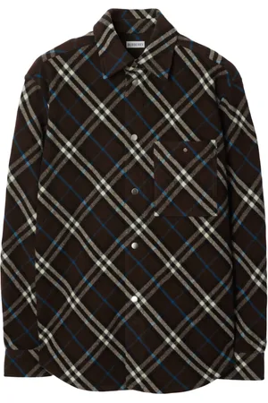 Burberry Check-pattern wool shirt