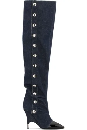 Giuseppe Zanotti Harper denim knee-length boots