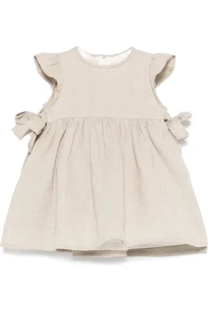 Il gufo Linen sleeveless dress