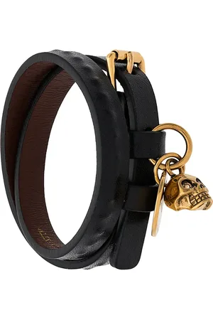 Alexander McQueen Double wrap skull bracelet