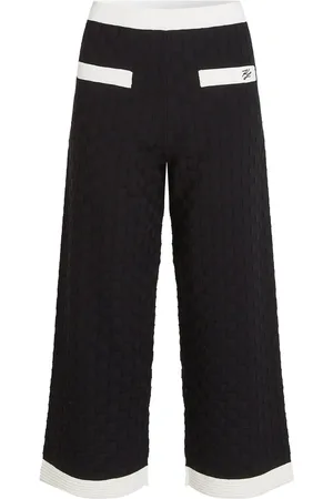 Karl Lagerfeld Contrast-piping knitted trousers