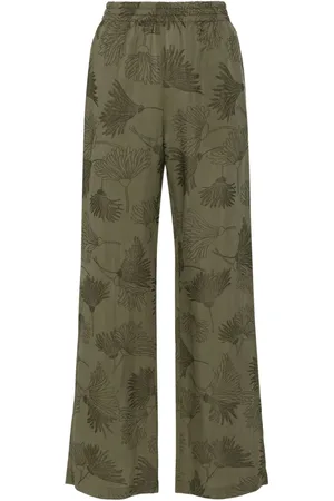 Golden Goose Floral-embroidered straight trousers