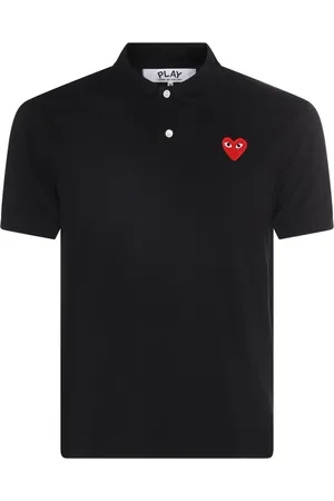 Comme des Garçons Heart-patch polo shirt