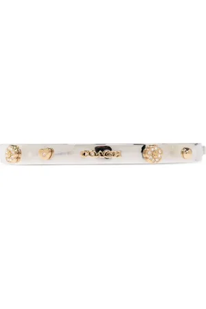 Coach Logo-lettering bangle bracelet