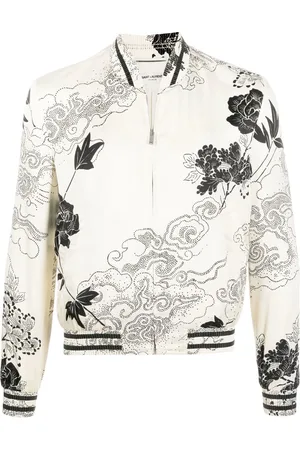 Saint Laurent Floral-print bomber jacket