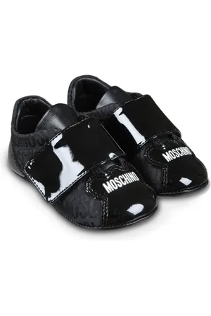 Moschino Logo-print leather sneakers