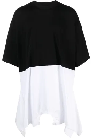 Maison Margiela Colour-block cotton midi dress