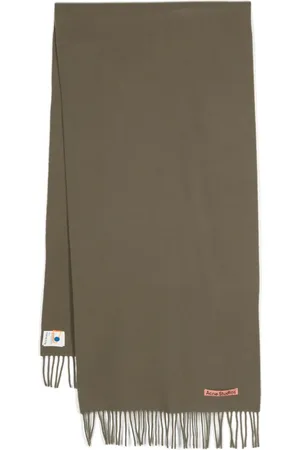 Acne Studios Logo-appliqu?? wool scarf
