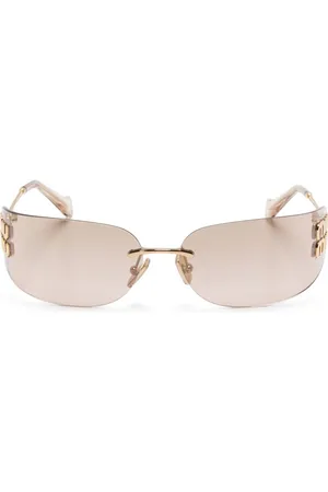 Miu Miu Logo-plaque sunglasses