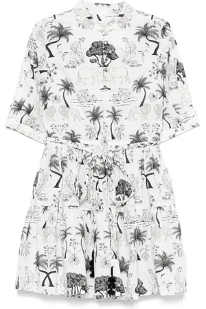 VERANDAH Graphic-print mini dress