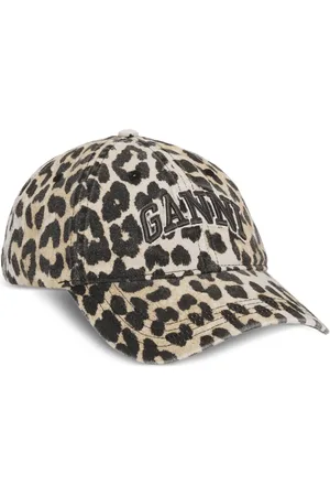 Ganni Leopard-print cap