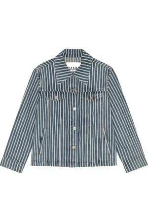 Ganni Striped denim jacket