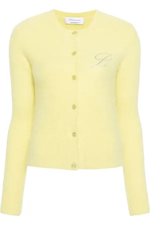 BLUMARINE Crystal-embellished knitted cardigan