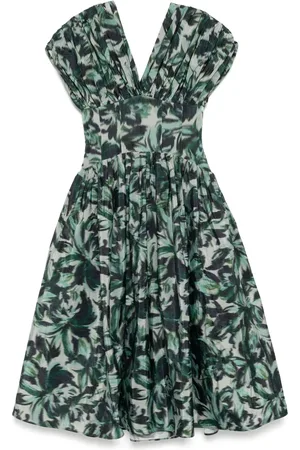 Amsale Drop-waist corset dress