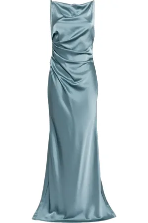 Amsale Spaghetti-straps low-back dress