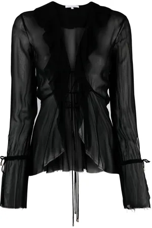 Patrizia Pepe Flared chiffon blouse