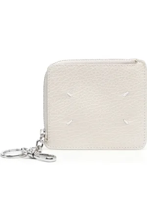 Maison Margiela Logo-print zipped leather wallet