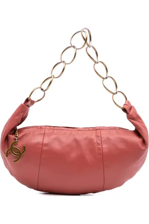 CHANEL 2002-2003 Lambskin CC Ring hobo bag