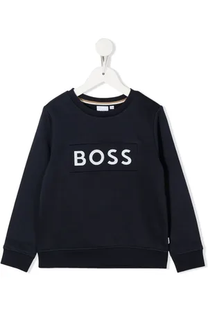 HUGO BOSS Logo-print crew neck sweatshirt