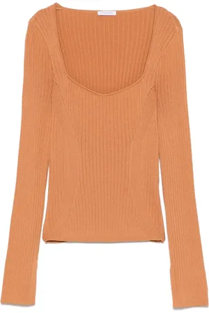 Patrizia Pepe Ribbed-knit sweater