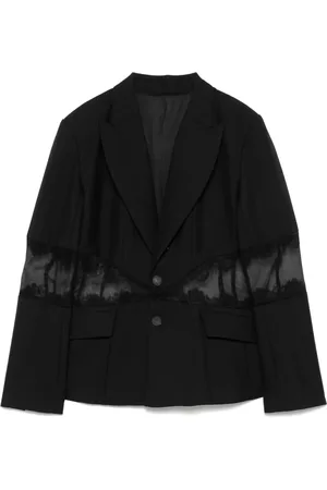 QUETSCHE Sheer-panelled blazer