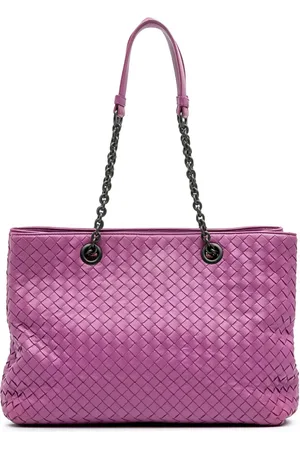 Bottega Veneta 2021-2024 Medium Nappa Intrecciato Double Chain tote bag