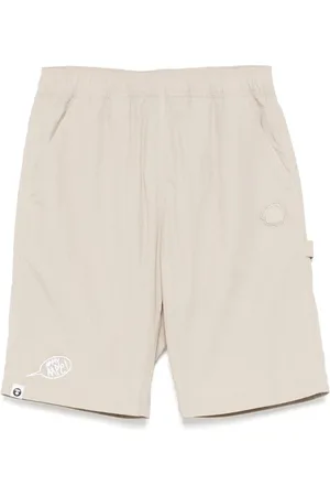 A Bathing Ape Logo-patch shorts