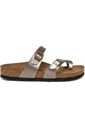 Birkenstock Mayari metallic double-buckle sandals