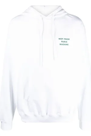 Drôle de Monsieur Slogan-print hoodie