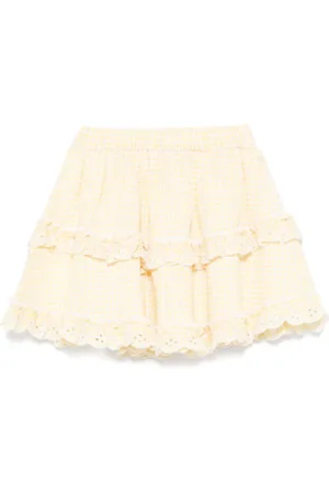 Tartine Et Chocolat Gingham-pattern skirt