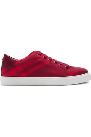 Burberry Check-plaid canvas sneakers