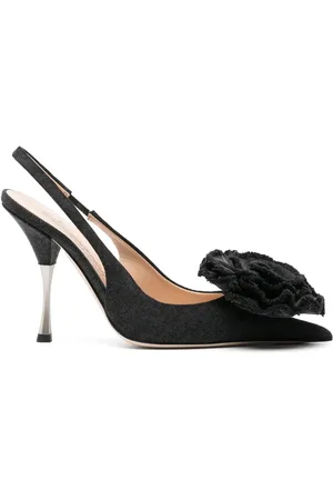 BLUMARINE 105mm floral-appliqué pumps