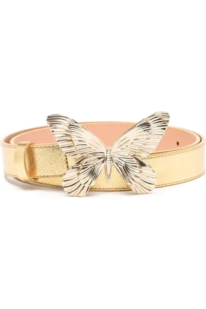 BLUMARINE Butterfly-motif leather belt