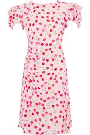 Mar De Margaritas Cherry-print mini dress