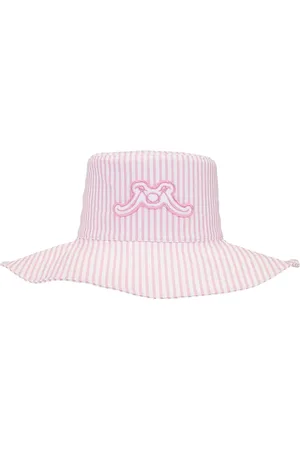 Rowen Rose Striped poplin sun hat