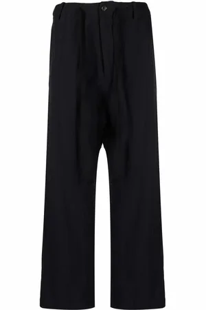 UMA WANG Drop-crotch cropped trousers