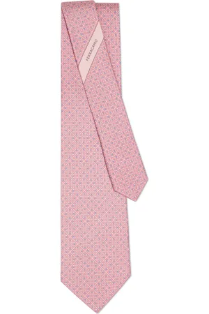 Salvatore Ferragamo Square Gancini silk tie