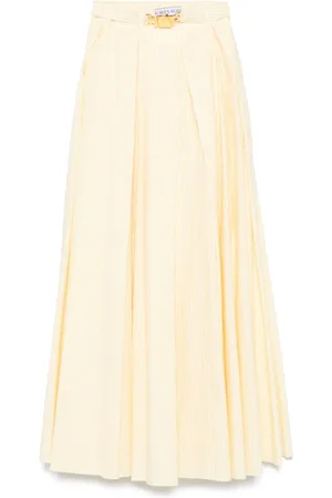 Rowen Rose Striped pleated skirt