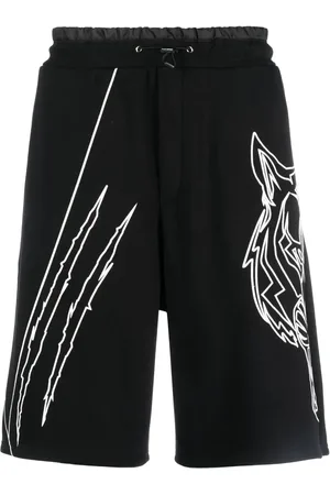Philipp Plein Tiger Court cotton track shorts