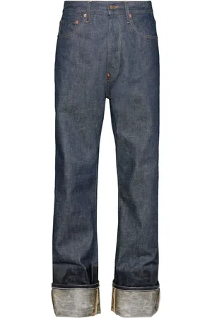 Maison Margiela Lacquered turn-up jeans