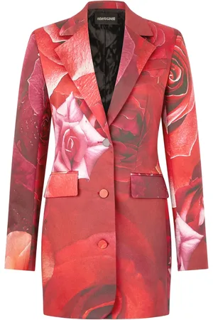 Roberto Cavalli Rose-print blazer
