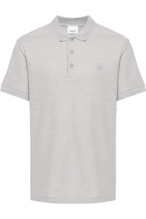 Burberry Logo-embroidered cotton polo shirt