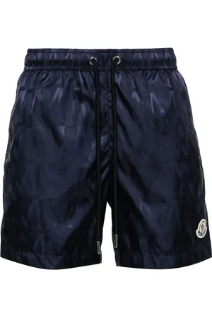 Moncler Monogram-jacquard swim shorts
