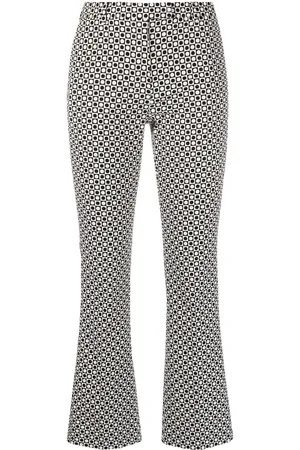 Max Mara Geometric-jacquard tailored trousers