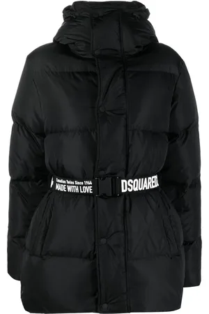 Dsquared2 Logo-print belted puffer